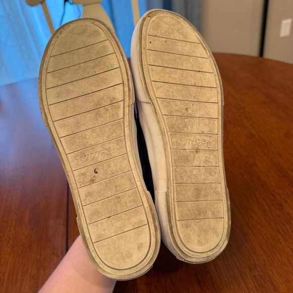 Vince Cage Suede Platform Sneakers Velcro Navy Blue Size‎ 8.5M - Picture 6 of 10